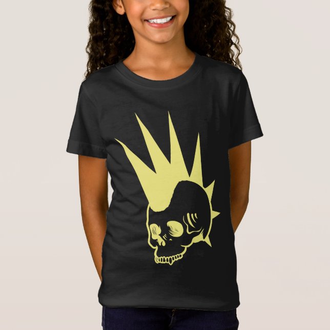 Punk-Jawless-Schädel T-Shirt (Vorderseite)