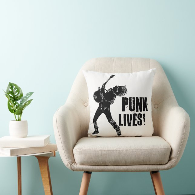Punk lebt! Metal got? Kopfkissen Kissen (Stuhl )