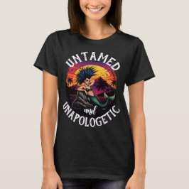 Punk-Meerjungfrau bei Sonnenuntergang – Kühne trop T-Shirt