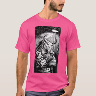 Punk Minotaur Mythology Rebel Street Art T-Shirt