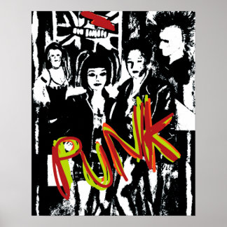 Punk-Musik-Modebild Poster