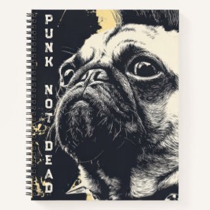 Punk Nicht Tot Bulldogge – Rock Hund Kunst Notizbuch
