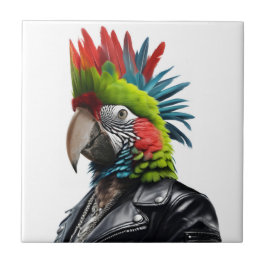 Punk Parrot Fliese