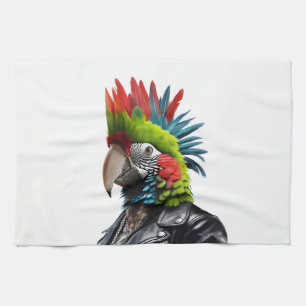 Punk Parrot Geschirrtuch