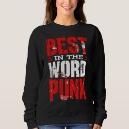 Punk Perfektion: Das höchste Design schwarz schrei Sweatshirt