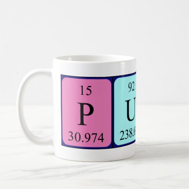 Punk periodische Tasse von Tabellenwörtern (Links)