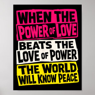 Punk-Power-der-Liebe-Weltfriedens-Aktivist-Fett Poster