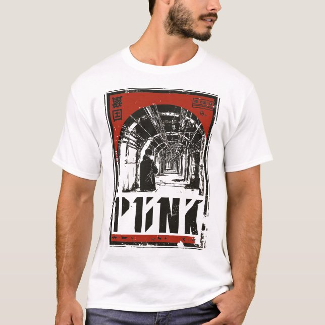 PUNK Retro Untergrund Tunnel | Vintage Propaganda T-Shirt (Vorderseite)