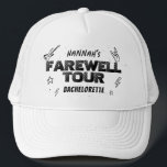 Punk Rock Bachelorette Weekend Bridend Trucker Hat Truckerkappe<br><div class="desc">Schalten Sie die Lautstärke für den ultimativen Absender ein! Diese edgy Punk Rockkollektion hat alles, was Sie für das "Farewell Tour" Wochenende der Braut brauchen: Einladungen im Stile eines Grundes, Wild Party Games, fette Beschilderung und Extras, die Rock ‘n’ Roll schreien. Ideal für Lederjacken, Fischernetze und einen letzten Mosh vor...</div>