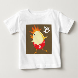 Punk Rock Chicken Baby T-shirt
