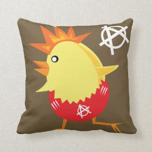 Punk Rock Chicken Kissen