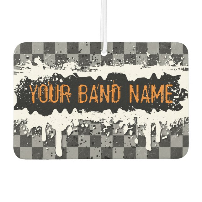 Punk Rock Custom Band Merch Music Swaagermusiker Autolufterfrischer (Vorderseite)