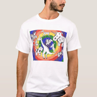 Punk Rock Doodle #24b Unicorns Rainbow T-Shirt