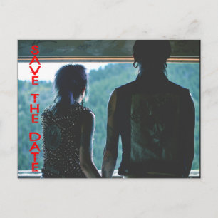 Punk Rock Emo punk Save the Date Postkarte