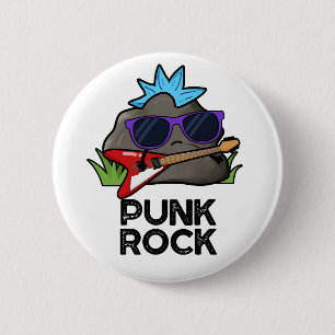 Punk Rock Funny Music Pub Button
