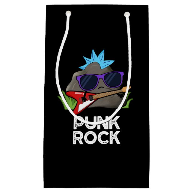 Punk Rock Funny Music Pub Dark BG Kleine Geschenktüte (Vorderseite)