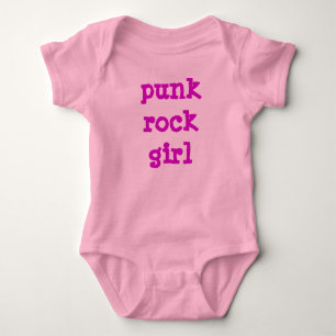 Punk Rock Girl Baby Strampler