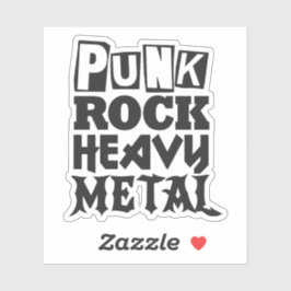 Punk Rock Heavy Metal Aufkleber