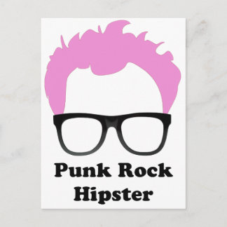 Punk Rock Hipster Postkarte