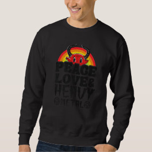 Punk Rock Kids Metal Regenbogen Satan Frieden Lieb Sweatshirt