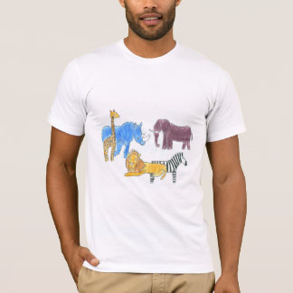 Punk Rock Kritzelbild #38 Afrikanische Savannentie T-Shirt