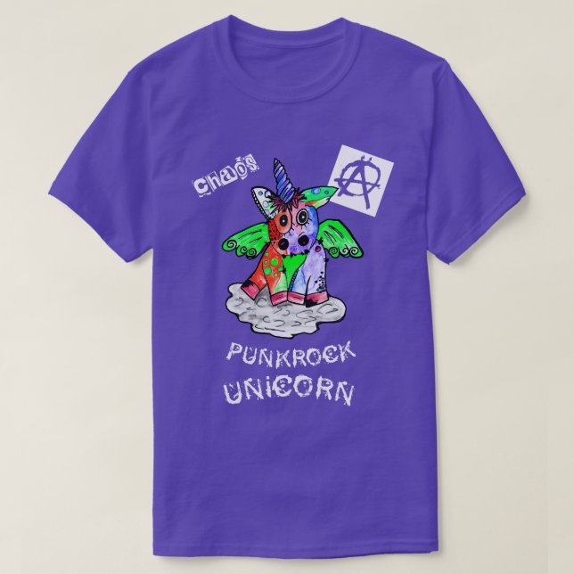 Punk Rock Metal Concept Festival Unicorn 4 T-Shirt (Design vorne)