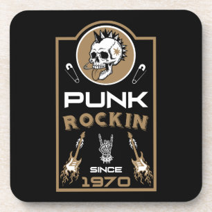 Punk Rock Musik Nostalgie seit 1970 Getränkeuntersetzer