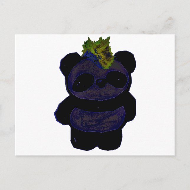 Punk Rock Panda 2 Postkarte (Vorderseite)