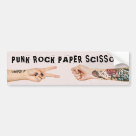 Punk Rock Paper Scissings Cool Spaß Autoaufkleber