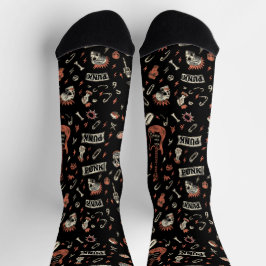 Punk Rock Pattern - Bold & Rebellious Socken