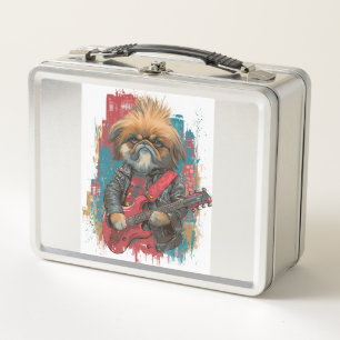 Punk Rock Pekinese ï¿½ Rebell Hund Metall Brotdose