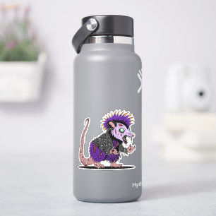 Punk Rock Possum Zombie Aufkleber
