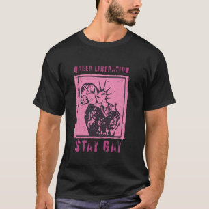 Punk Rock Queer Befreiung Bleib Gay Lesbisch LGBT T-Shirt