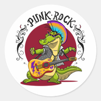 Punk Rock Runder Aufkleber