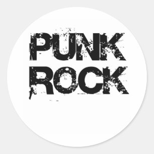 PUNK ROCK RUNDER AUFKLEBER