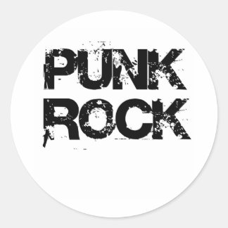 PUNK ROCK RUNDER AUFKLEBER