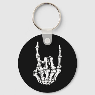 Punk Rock Skeleton Cool Rocker Halloween Men Women Schlüsselanhänger