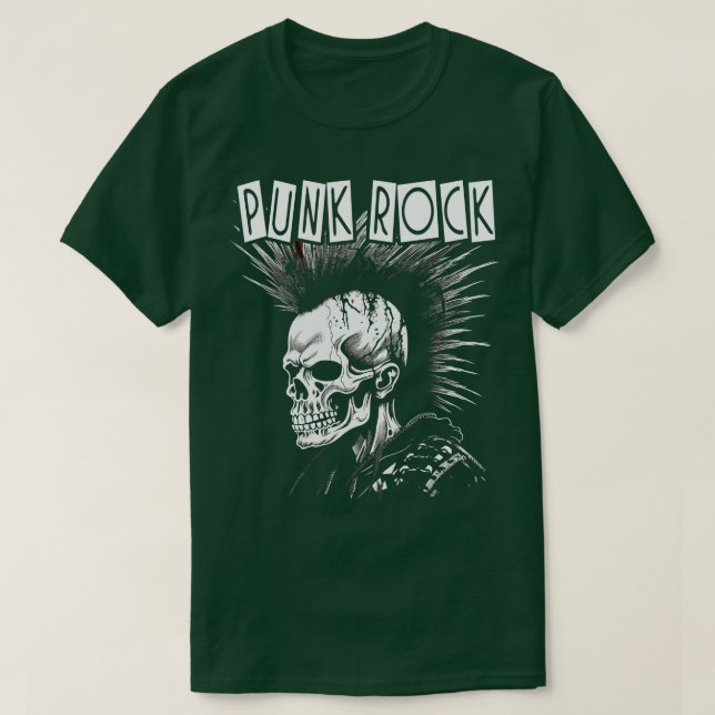 Punk Rock Skull T-Shirt (Design vorne)
