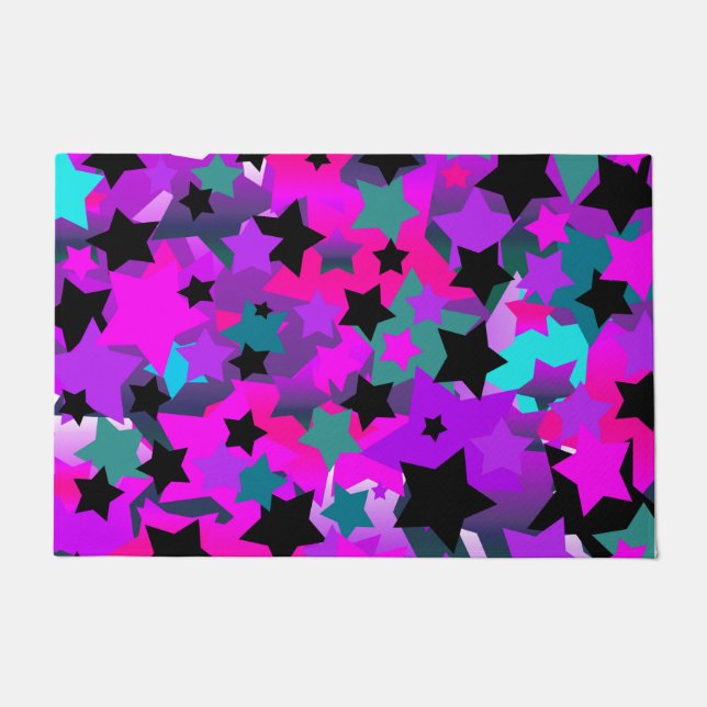 Punk Rock Star Crazy Fußmatte (Vorderseite)