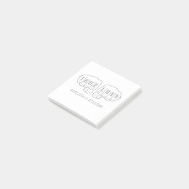 Punk Rock Tattoo Hands True Love 1. Jubiläum Post-it Klebezettel