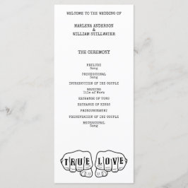 Punk Rock Tattoo Hands Wahre Liebe Minimalistisch Programm