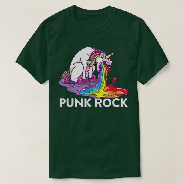 Punk Rock Unicorn T-Shirt (Design vorne)