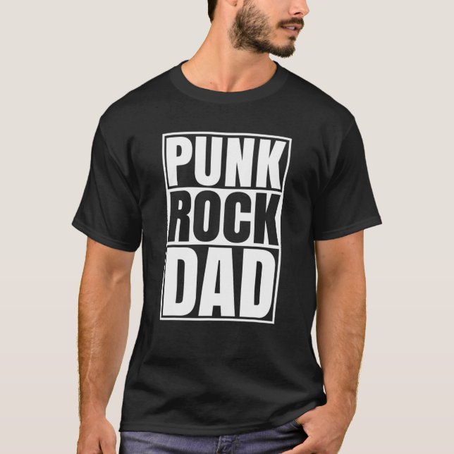 Punk Rock Vater Tattoos Punker Rocker Ska Band Fas T-Shirt (Vorderseite)