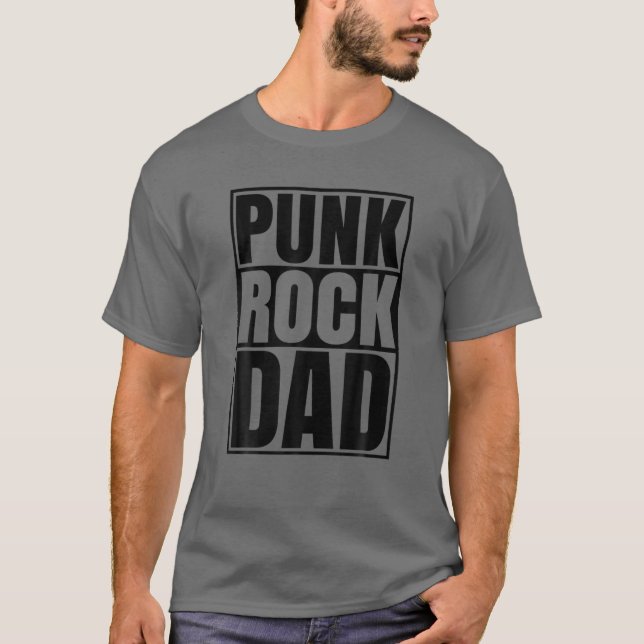 Punk Rock Vater Tattoos Punker Rocker Ska Band Fas T-Shirt (Vorderseite)