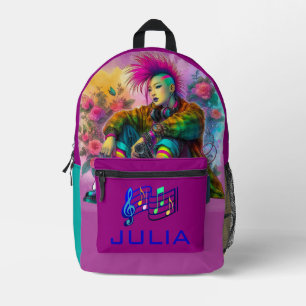 Punk Rocker Bedruckter Rucksack