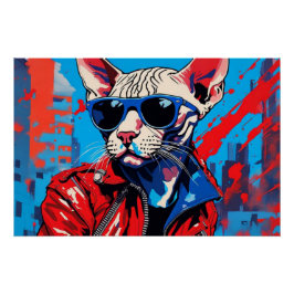 PUNK ROCKER SPHYNX 4 POSTER