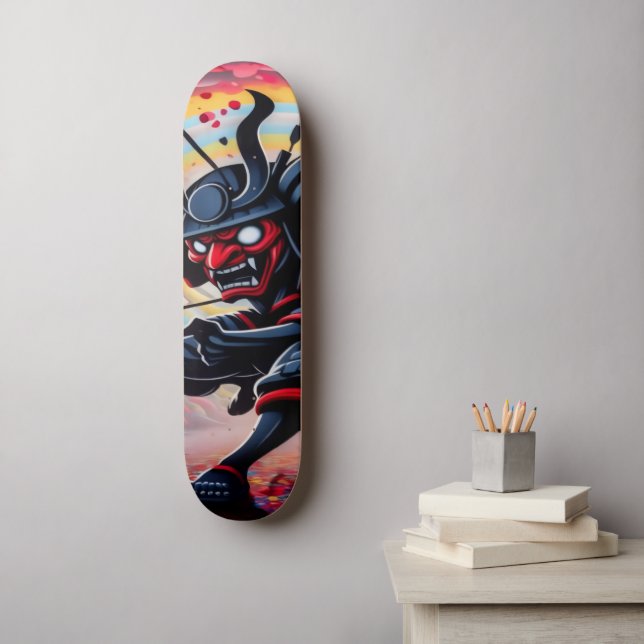 Punk Samurai Skateboard (Art mural)