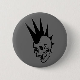 Punk-Schädel Button