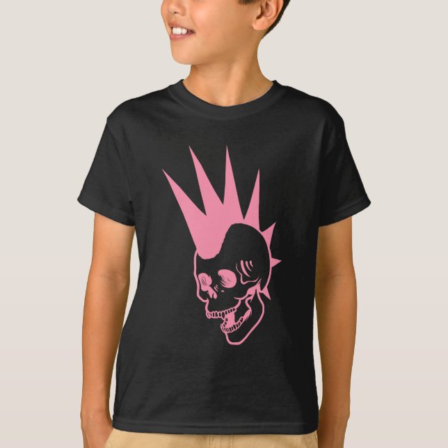 Punk-Schädel T-Shirt (Vorderseite)