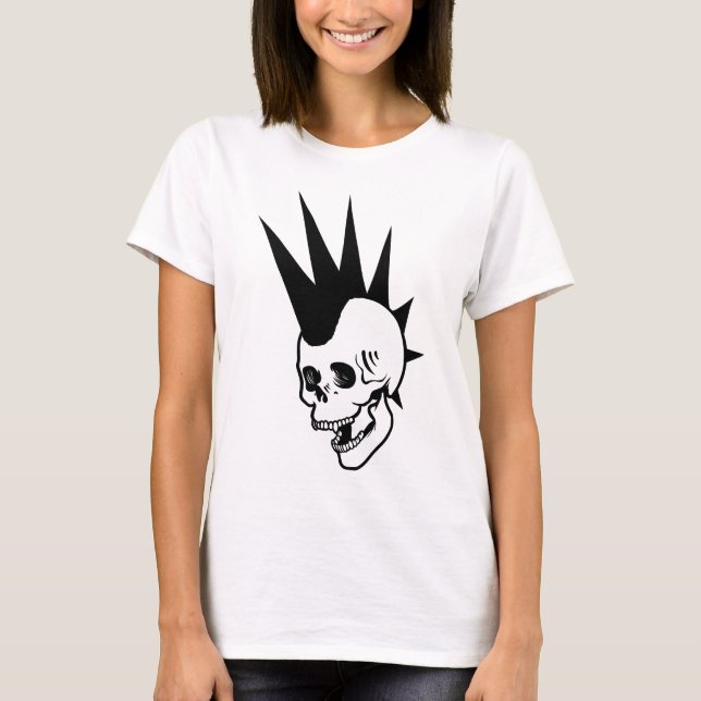 Punk-Schädel T-Shirt (Vorderseite)